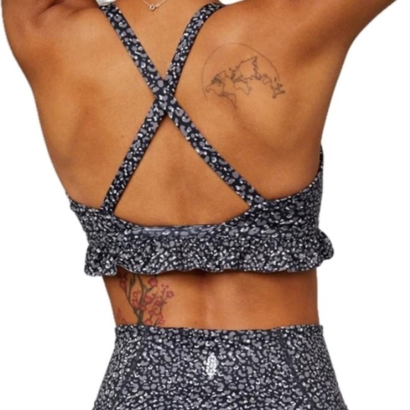 NWOT Free People Leopard Print Sports Bra in size S - Picture 2 of 7